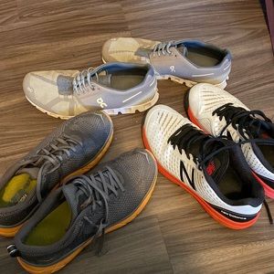 Closet clearance! Bundle Mens on cloud, hoka, and new balance shoes
